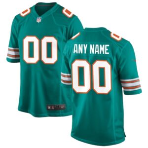 Miami Dolphins Personalized NFL Game Jersey – Name & Number