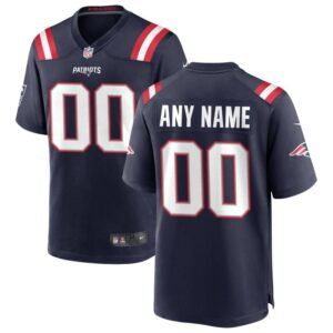 New England Patriots Personalized NFL Navy Jersey – Name & Number