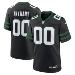 New York Jets Personalized NFL Black Jersey – Name & Number