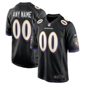 Baltimore Ravens Personalized NFL Black Jersey – Name & Number