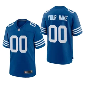 Indianapolis Colts Custom Royal NFL Jersey Alternate Game – Name & Number