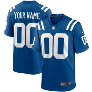 Indianapolis Colts Custom Royal Vapor Limited NFL Jersey – Name & Number