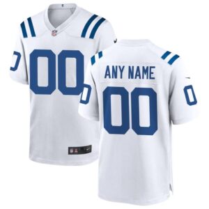 Indianapolis Colts Custom White NFL Jersey Vapor F.U.S.E. Limited – Name & Number