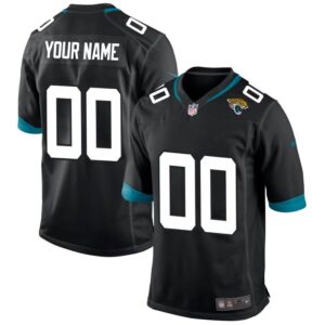 Jacksonville Jaguars Personalized Black NFL Game Jersey – Name & Number