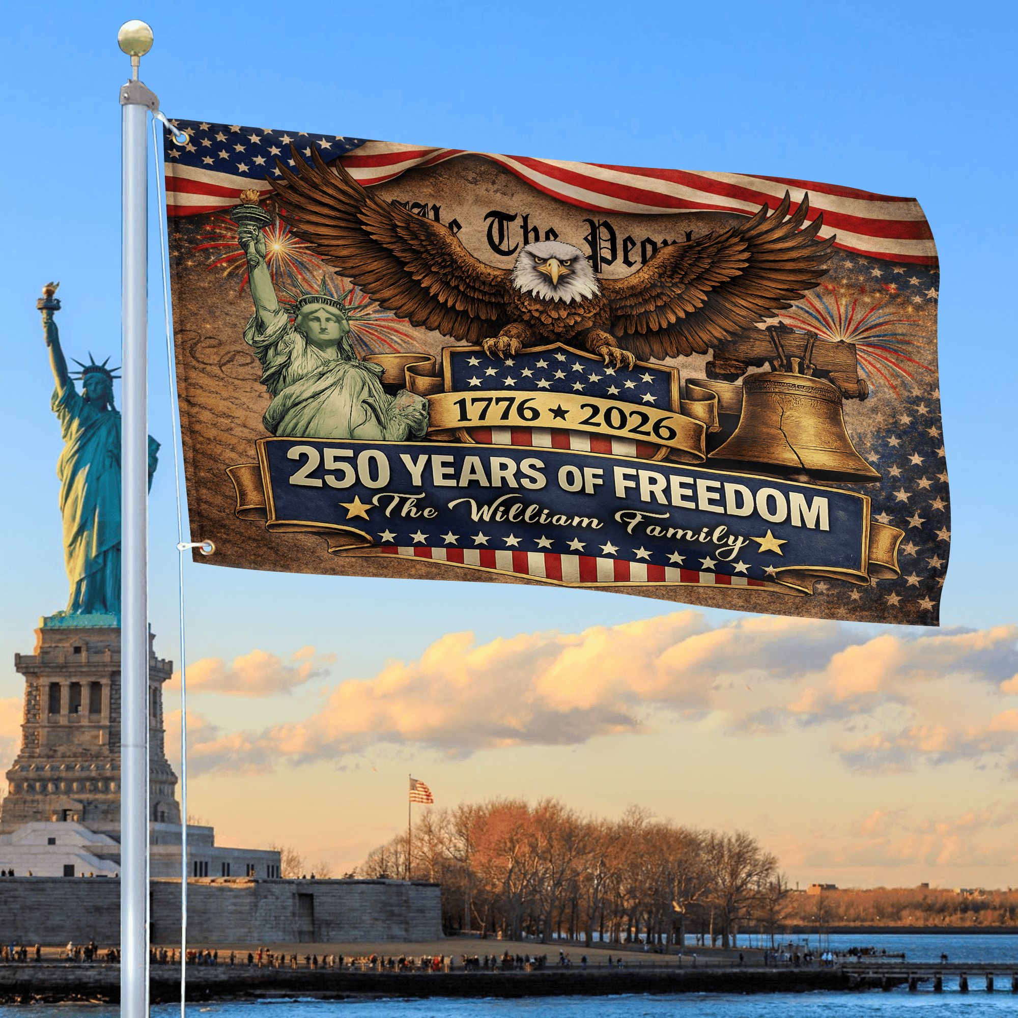 Premium Custom America 250th Anniversary Grommet Flag VPVC120167, America 250th Flag, America 250th Birthday, Best Gifts On Independence Day, Veterans Day. Premium Custom America 250th Anniversary Grommet Flag VPVC120167, America 250th Flag, America 250th Birthday, Best Gifts On Independence Day, Veterans Day.