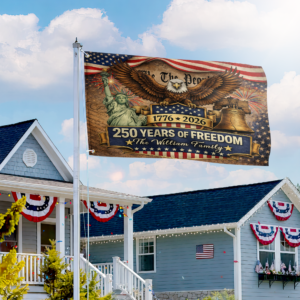 Premium Custom America 250th Anniversary Grommet Flag VPVC120167, America 250th Flag, America 250th Birthday, Best Gifts On Independence Day, Veterans Day. 2 1775997590741.png