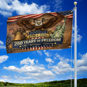 Premium Custom America 250th Anniversary Grommet Flag VPVC120167, America 250th Flag, America 250th Birthday, Best Gifts On Independence Day, Veterans Day. 3 1775997590751.png