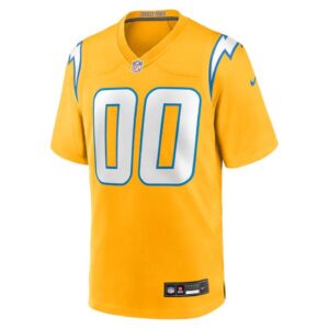 Los Angeles Chargers Personalized Gold NFL Game Jersey – Name & Number (Copy)