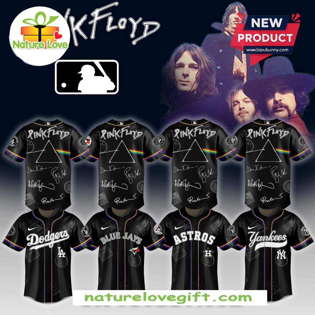 All Team MLB x Pink Floyd 2026 Baseball Jersey All Team MLB x Pink Floyd 2026 Baseball Jersey