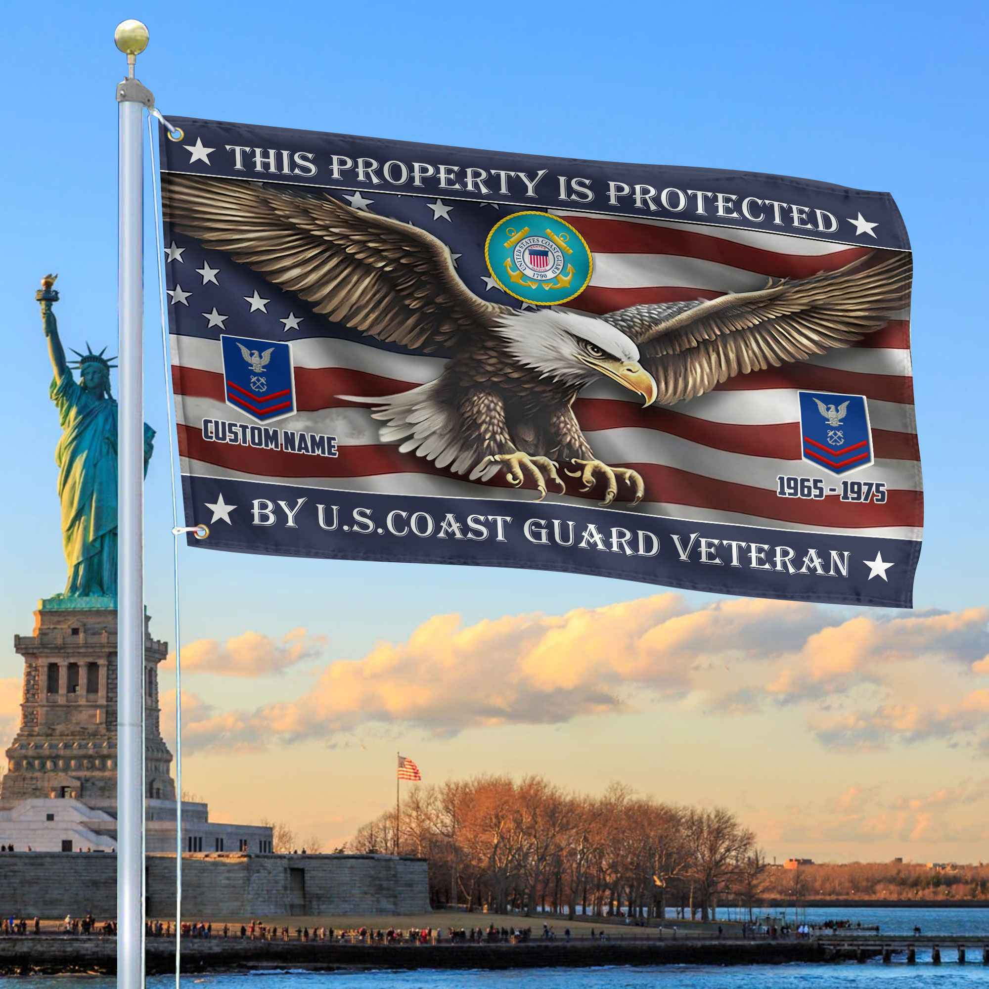Unique Custom Name, Rank, Year, USCG Grommet Flag VPVC108505, Gifts For Coast Guard Veteran, Gifts For Dad, For Husband, Best Gifts On Father’s Day, Independence Day, Veterans Day. Unique Custom Name, Rank, Year, USCG Grommet Flag VPVC108505, Gifts For Coast Guard Veteran, Gifts For Dad, For Husband, Best Gifts On Father’s Day, Independence Day, Veterans Day.