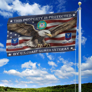 Unique Custom Name, Rank, Year, USCG Grommet Flag VPVC108505, Gifts For Coast Guard Veteran, Gifts For Dad, For Husband, Best Gifts On Father's Day, Independence Day, Veterans Day. 1 1741665476634.jpg