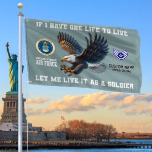 Unique Custom USAF Grommet Flag VPVC108204, Gift For Air Force Veteran, Gifts For Dad, For Husband, Best Gifts On Father’s Day, Independence Day, Veterans Day.
