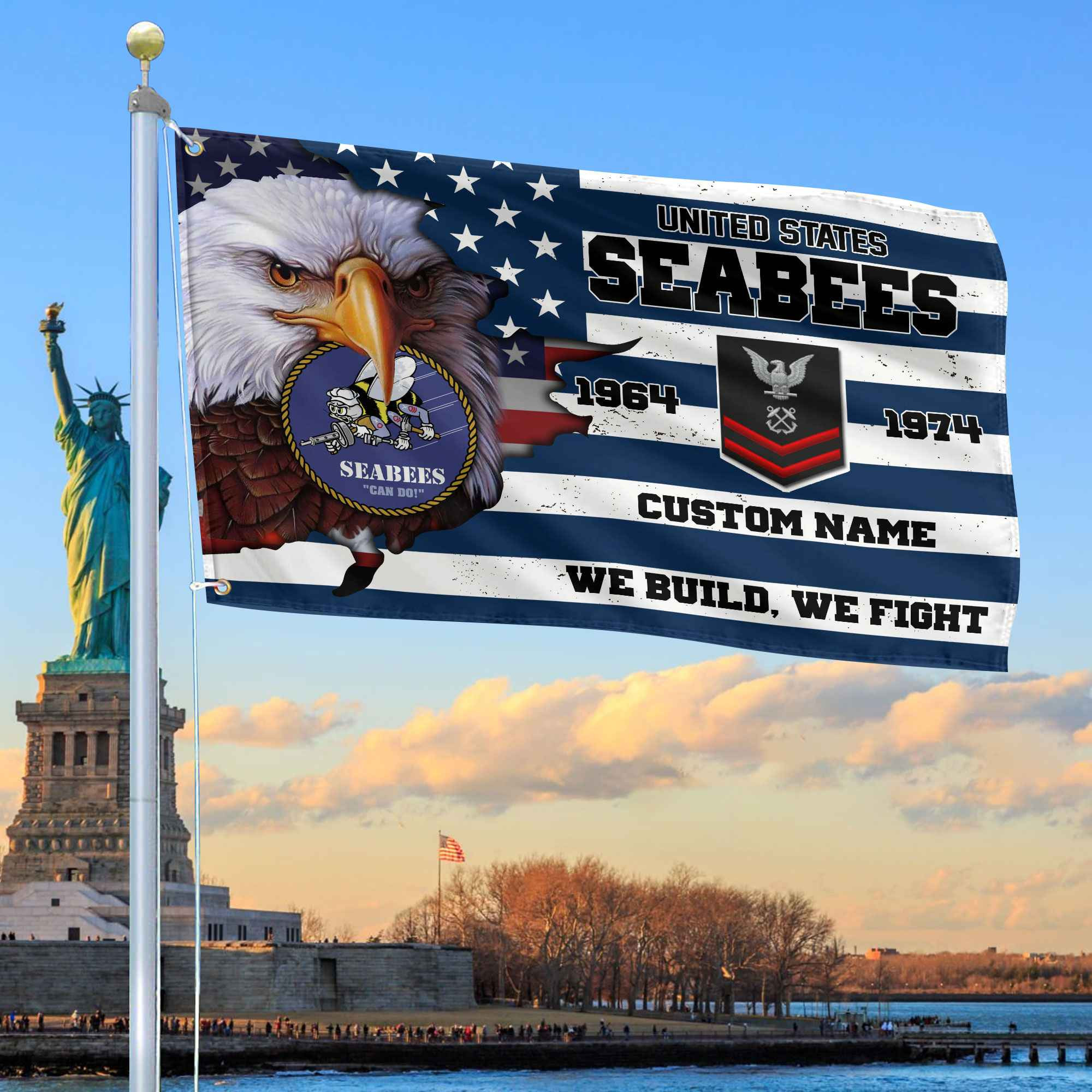 Premium Custom US Seabees Grommet Flag VPVC108709, Gifts For Seabees Veteran, Best Gifts On Father’s Day, Armed Forces Day, Independence Day, Veterans Day. Premium Custom US Seabees Grommet Flag VPVC108709, Gifts For Seabees Veteran, Best Gifts On Father’s Day, Armed Forces Day, Independence Day, Veterans Day.