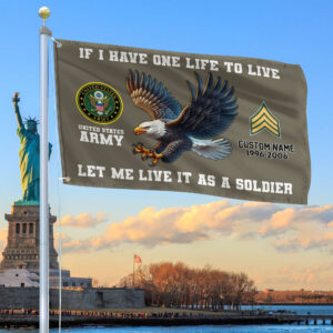 Unique Custom US Army Grommet Flag VPVC108210, Gift For Army Veteran, Gifts For Dad, For Husband, Best Gifts On Father’s Day, Independence Day, Veterans Day.