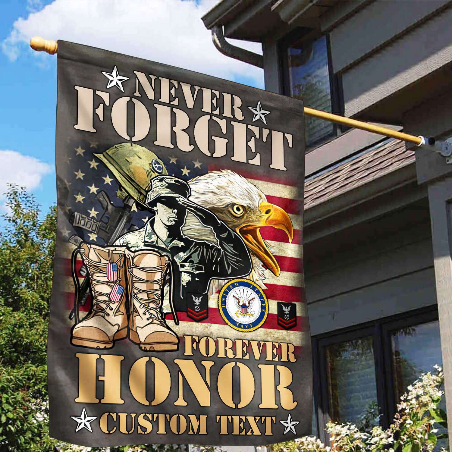 Premium Custom US Navy Veteran Flag VPVC110702, Gift For Navy Veteran, American Flag, Patriotic Flag, Garden Flag, House Flag Premium Custom US Navy Veteran Flag VPVC110702, Gift For Navy Veteran, American Flag, Patriotic Flag, Garden Flag, House Flag