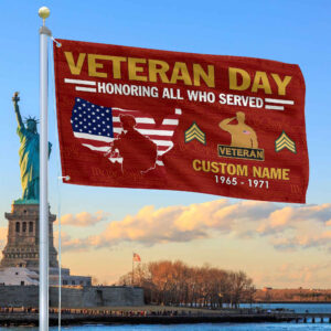 Premium Custom US Veteran Grommet Flag VPVC105607, Gifts For US Veteran, Gifts For Dad, For Husband, Best Gifts On Father’s Day, Armed Forces Day, Independence Day, Veterans Day.
