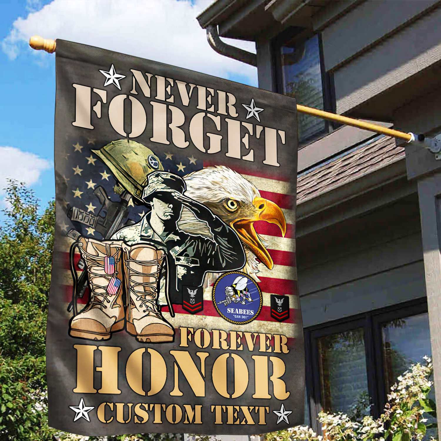 Premium Custom US Seabees Veteran Flag VPVC110709, Gift For Seabees Veteran, American Flag, Patriotic Flag, Garden Flag, House Flag Premium Custom US Seabees Veteran Flag VPVC110709, Gift For Seabees Veteran, American Flag, Patriotic Flag, Garden Flag, House Flag