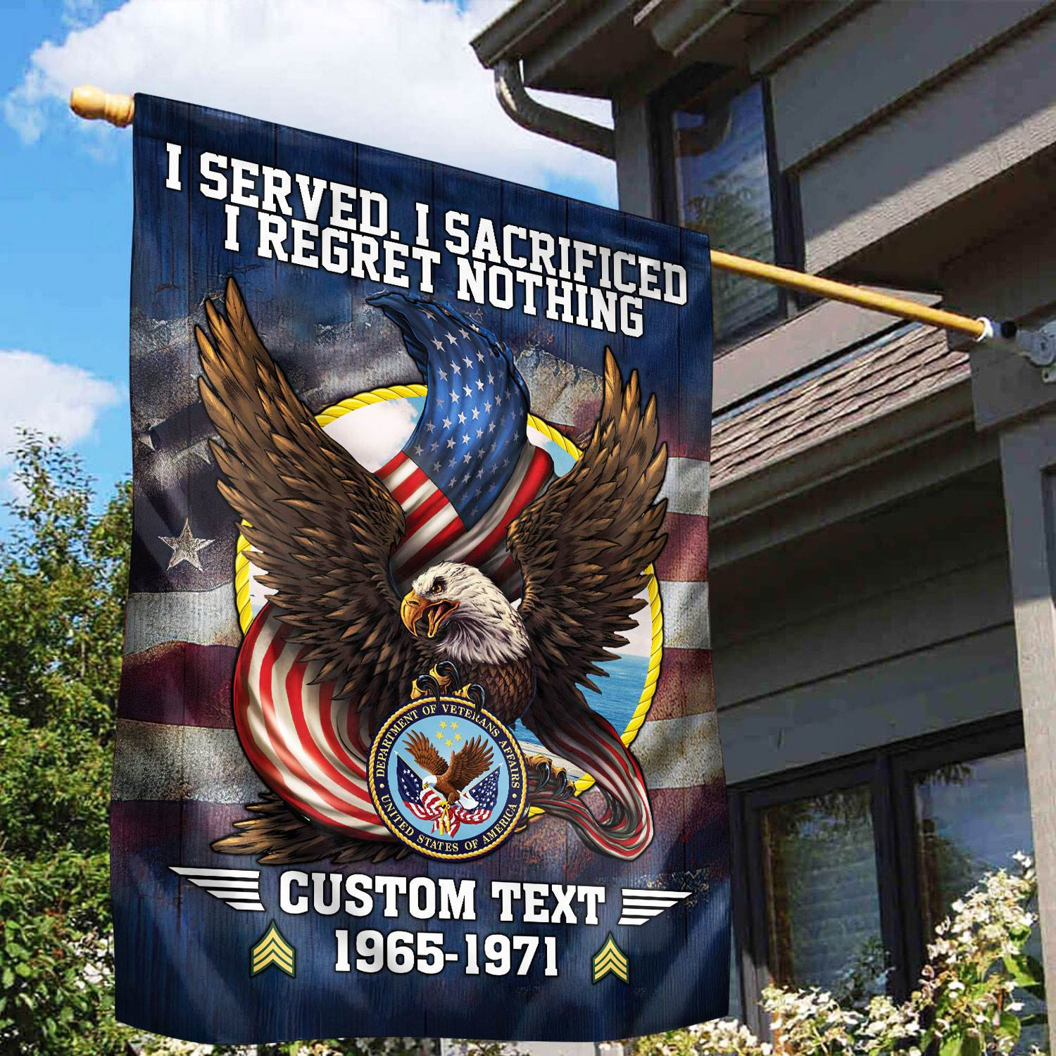 Premium Custom US Veteran Flag VPVC110607, Gift For US Veteran, American Flag, Patriotic Flag, Garden Flag, House Flag Premium Custom US Veteran Flag VPVC110607, Gift For US Veteran, American Flag, Patriotic Flag, Garden Flag, House Flag