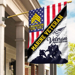Premium Custom USMC Flag VPVC110103, Gift For Marine Veteran, American Flag, Patriotic Flag, Garden Flag, House Flag, Best Gifts On Father’s Day, Independence Day, Veterans Day.