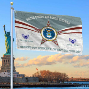 Premium Custom USAF Grommet Flag VPVC105804, Gifts For Air Force Veteran, Best Gifts On Father’s Day, Armed Forces Day, Independence Day, Veterans Day.