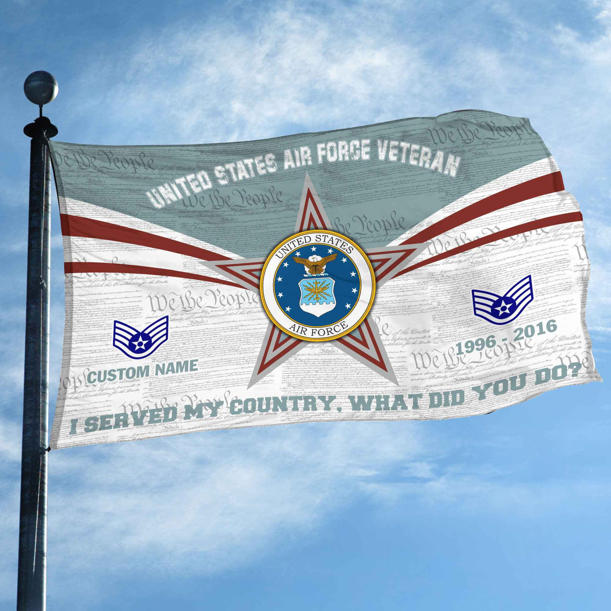 Premium Custom USAF Grommet Flag VPVC105804, Gifts For Air Force Veteran, Best Gifts On Father’s Day, Armed Forces Day, Independence Day, Veterans Day. Premium Custom USAF Grommet Flag VPVC105804, Gifts For Air Force Veteran, Best Gifts On Father’s Day, Armed Forces Day, Independence Day, Veterans Day.