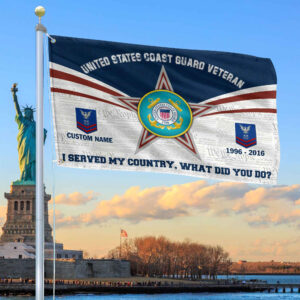 Premium Custom USCG Grommet Flag VPVC105805, Gifts For Coast Guard Veteran, Best Gifts On Father’s Day, Armed Forces Day, Independence Day, Veterans Day.
