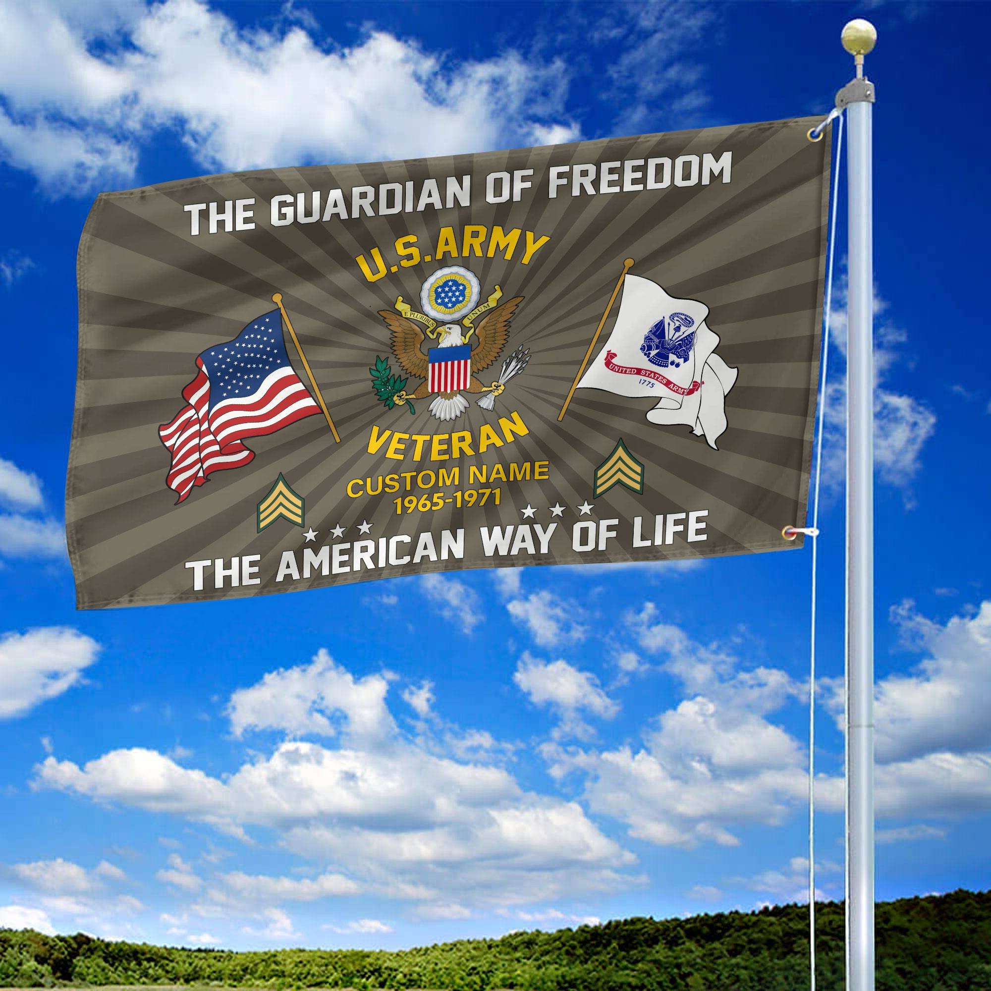 US Army Custom Grommet Flag VPVC108310, Gifts For Army Veteran, Best Gifts On Father’s Day, Armed Forces Day, Independence Day, Veterans Day. US Army Custom Grommet Flag VPVC108310, Gifts For Army Veteran, Best Gifts On Father’s Day, Armed Forces Day, Independence Day, Veterans Day.