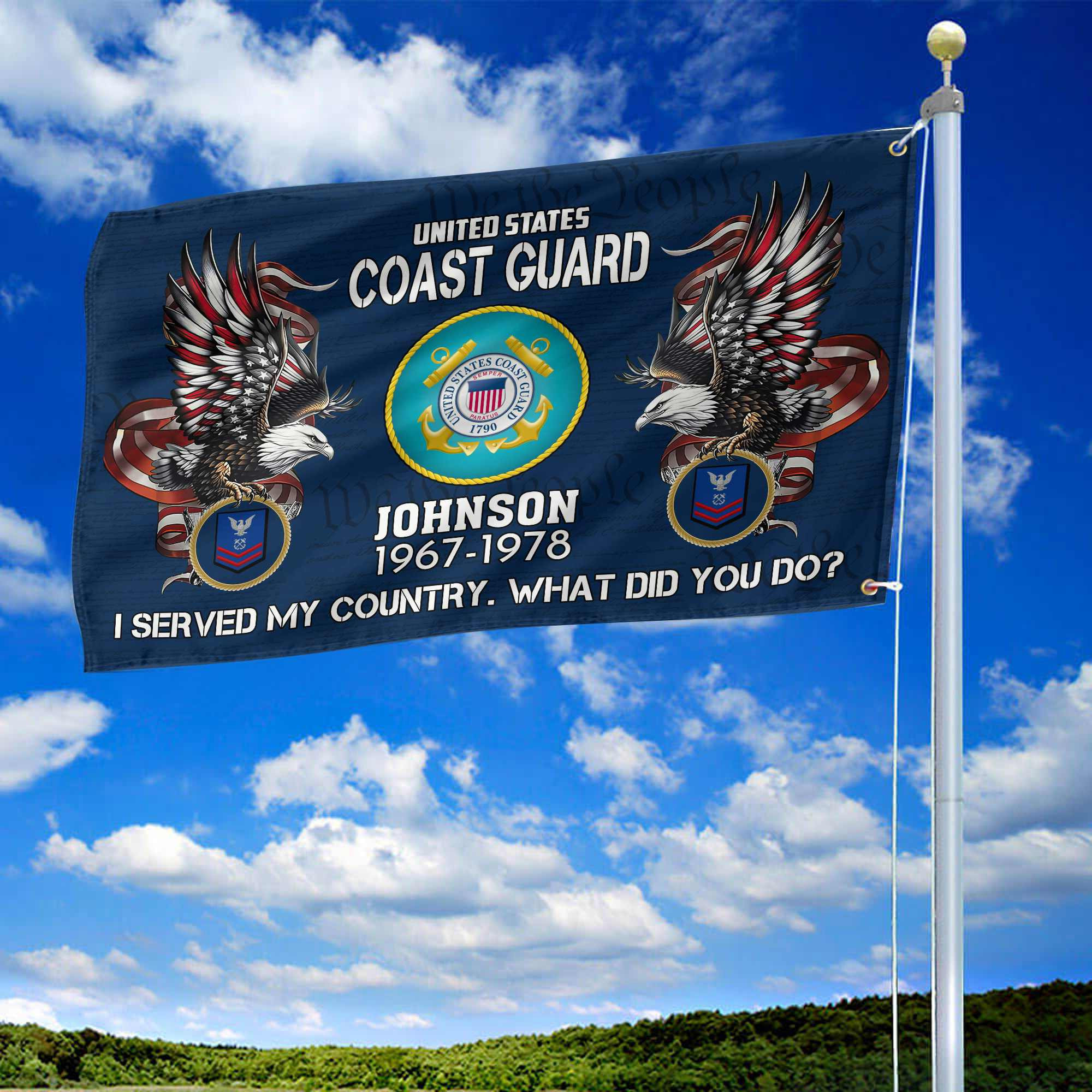 Premium Custom USCG Grommet Flag VPVC108405, Gifts For Coast Guard Veteran, Gifts For Dad, For Husband, Best Gifts On Father’s Day, Armed Forces Day, Independence Day, Veterans Day. Premium Custom USCG Grommet Flag VPVC108405, Gifts For Coast Guard Veteran, Gifts For Dad, For Husband, Best Gifts On Father’s Day, Armed Forces Day, Independence Day, Veterans Day.