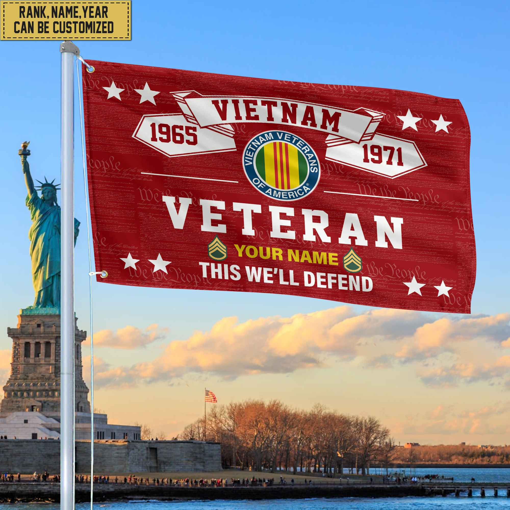 Premium Personalized Vietnam Veteran Grommet Flag, Gift For Vietnam Veteran, Gift For Veterans Day, Memorial Day, Father’s Day VPVC104306 Premium Personalized Vietnam Veteran Grommet Flag, Gift For Vietnam Veteran, Gift For Veterans Day, Memorial Day, Father’s Day VPVC104306