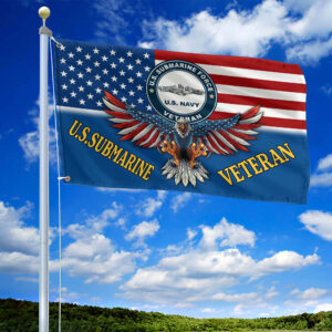 Premium US Submarine Grommet Flag CPVC230710, Best Gifts On Father’s Day, Independence Day, Veterans Day.
