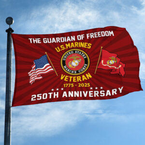 Premium USMC Grommet Flag VPVC120056, 250th Anniversary Marine Corps Flag, Gifts For Marine Veteran, Best Gifts On Father's Day, Veterans Day. 2 1753502276831.jpg