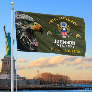 US Army Custom Grommet Flag VPVC108801, Gifts For Army Veteran, Best Gifts On Father’s Day, Armed Forces Day, Independence Day, Veterans Day.