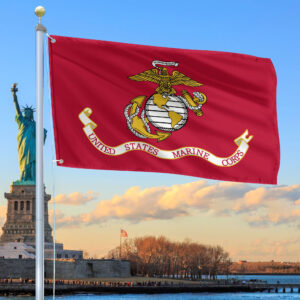 Premium USMC Grommet Flag, Gift For Marine Veteran VPVC104803, Gifts For Dad, For Husband, Best Gifts On Father’s Day, Independence Day, Veterans Day.