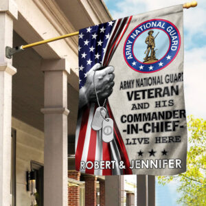 US Army National Guard Veteran Flag VPVC110508, Custom Name, Gift For Army National Guard Veteran, American Flag, Patriotic Flag, Garden Flag, House Flag, Best Gifts On Father’s Day, Independence Day, Veterans Day.