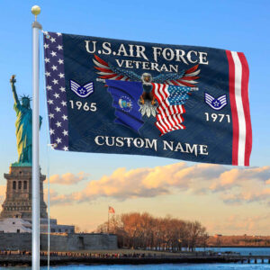 USAF Custom Grommet Flag VPVC109312, Gifts For Air Force Veteran, Best Gifts On Father’s Day, Armed Forces Day, Independence Day, Veterans Day.