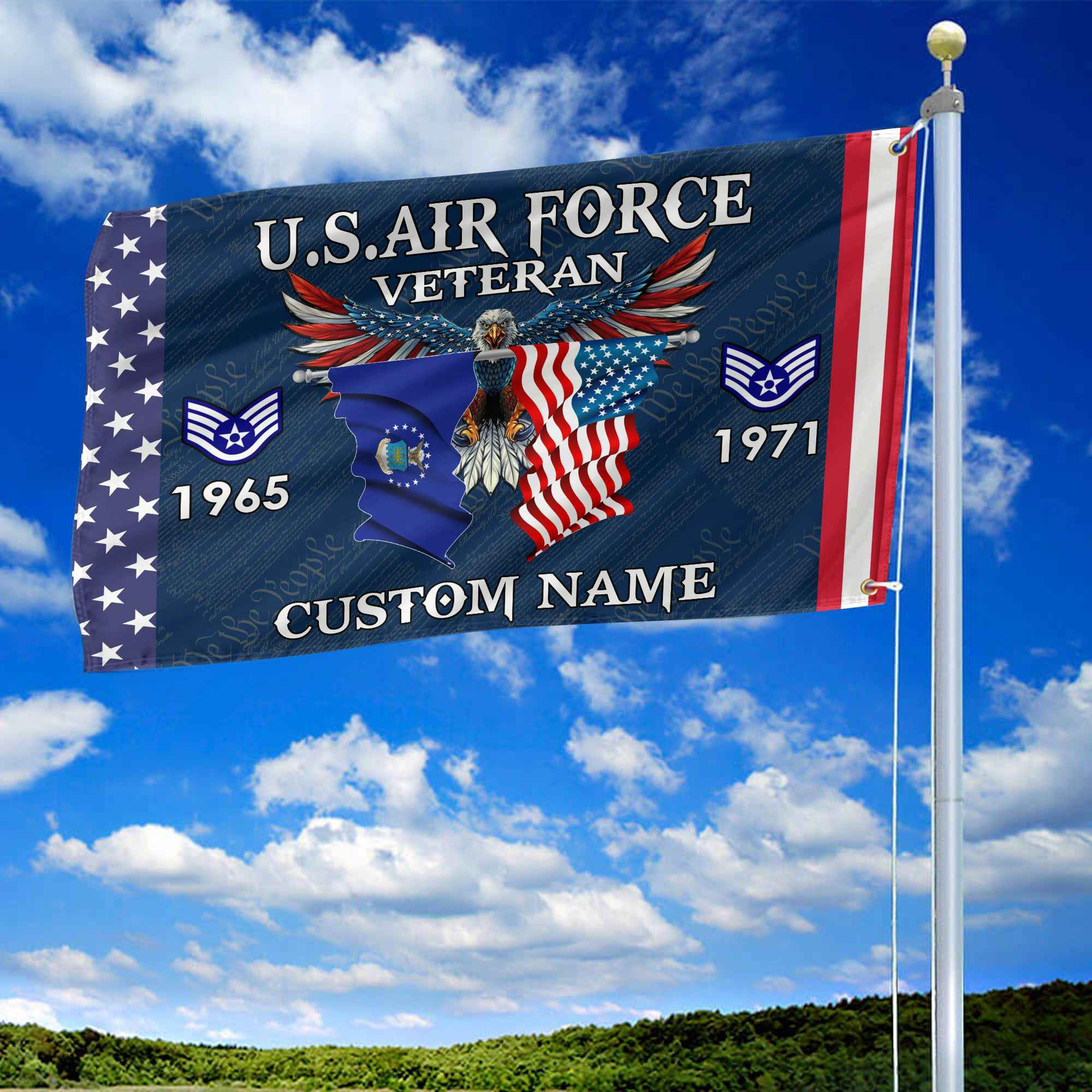 USAF Custom Grommet Flag VPVC109312, Gifts For Air Force Veteran, Best Gifts On Father’s Day, Armed Forces Day, Independence Day, Veterans Day. USAF Custom Grommet Flag VPVC109312, Gifts For Air Force Veteran, Best Gifts On Father’s Day, Armed Forces Day, Independence Day, Veterans Day.