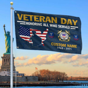 Premium Custom USCG Grommet Flag VPVC105605, Gifts For Coast Guard Veteran, Gifts For Dad, For Husband, Best Gifts On Father’s Day, Armed Forces Day, Independence Day, Veterans Day.