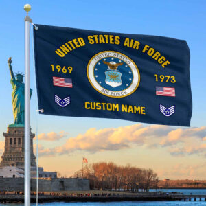 Premium Custom USAF Grommet Flag VPVC108612, Gifts For Air Force Veteran, Best Gifts On Father’s Day, Armed Forces Day, Independence Day, Veterans Day.