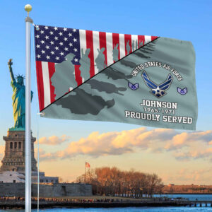 Premium Custom USAF Grommet Flag VPVC109504, Gifts For Air Force Veteran, Gifts For Dad, For Husband, Best Gifts On Father’s Day, Armed Forces Day, Independence Day, Veterans Day.