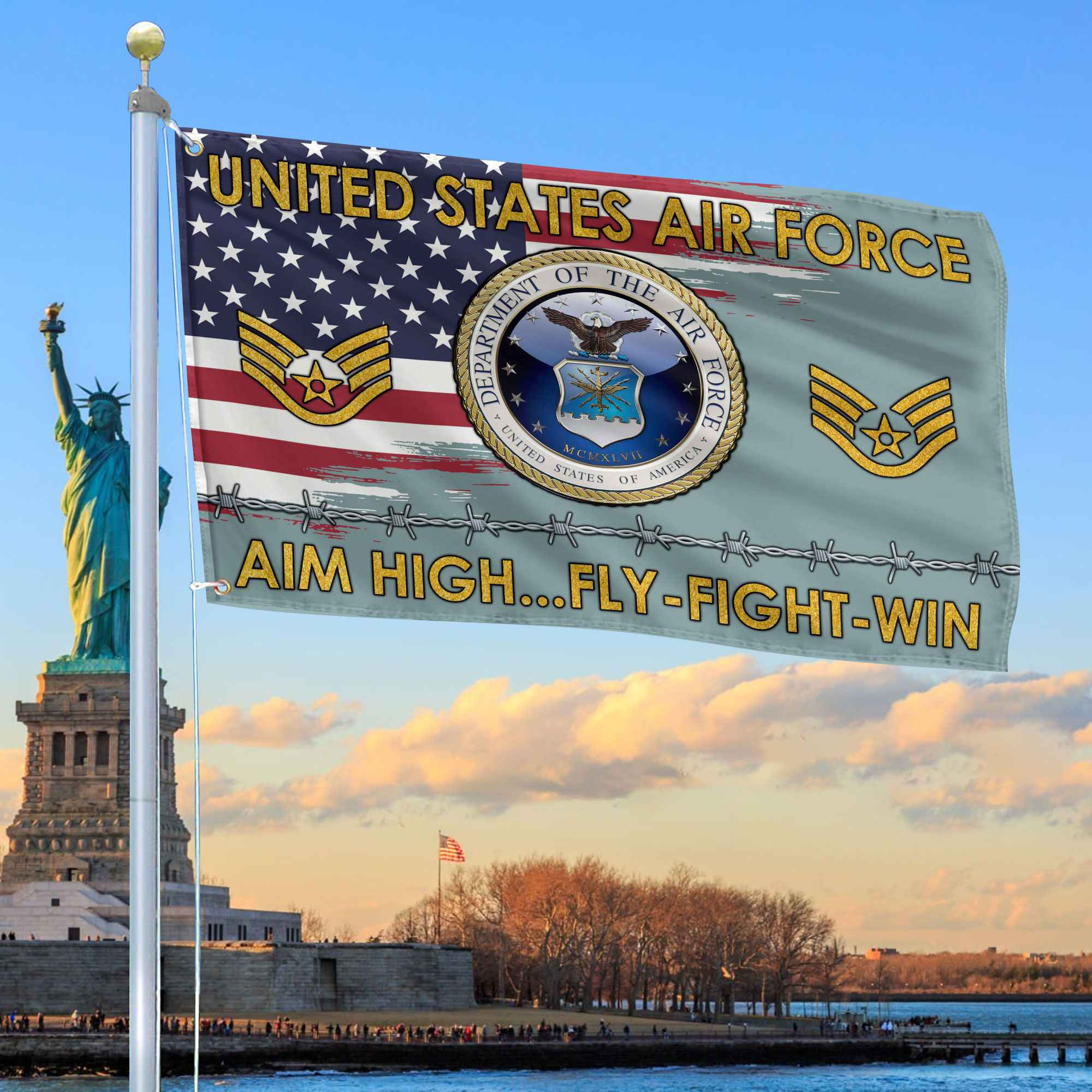Unique Custom Name, Rank USAF Grommet Flag VPVC109604, Gifts For Airforce Veteran, Gifts For Dad, For Husband, Best Gifts On Father’s Day, Independence Day, Veterans Day. Unique Custom Name, Rank USAF Grommet Flag VPVC109604, Gifts For Airforce Veteran, Gifts For Dad, For Husband, Best Gifts On Father’s Day, Independence Day, Veterans Day.