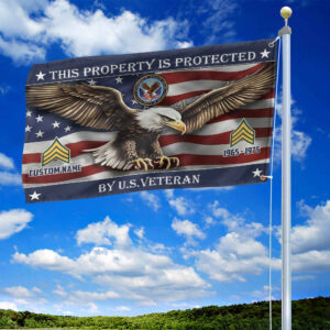 Unique Custom Name, Rank, Year, US Veteran Grommet Flag VPVC108507, Gifts For US Veteran, Gifts For Dad, For Husband, Best Gifts On Father's Day, Independence Day, Veterans Day. 1 1741665490013.jpg
