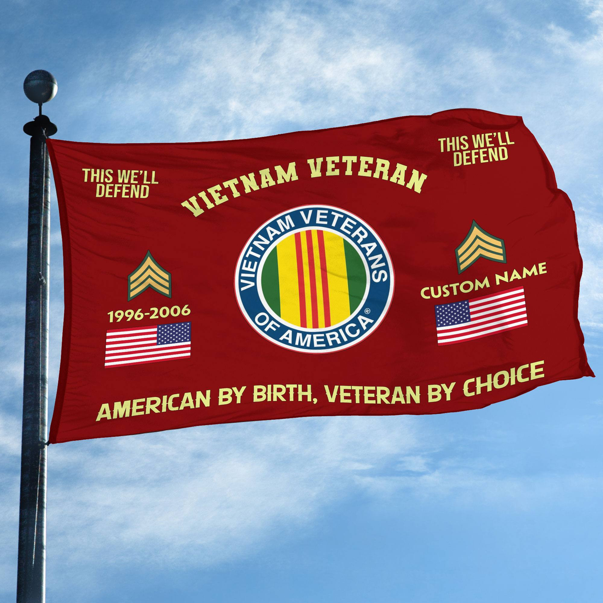Premium Custom Name, Rank, Year, Vietnam Veteran Grommet Flag VPVC108106, Gift For Vietnam Veteran, Gifts For Dad, For Husband, Best Gifts On Father’s Day, Independence Day, Veterans Day. Premium Custom Name, Rank, Year, Vietnam Veteran Grommet Flag VPVC108106, Gift For Vietnam Veteran, Gifts For Dad, For Husband, Best Gifts On Father’s Day, Independence Day, Veterans Day.