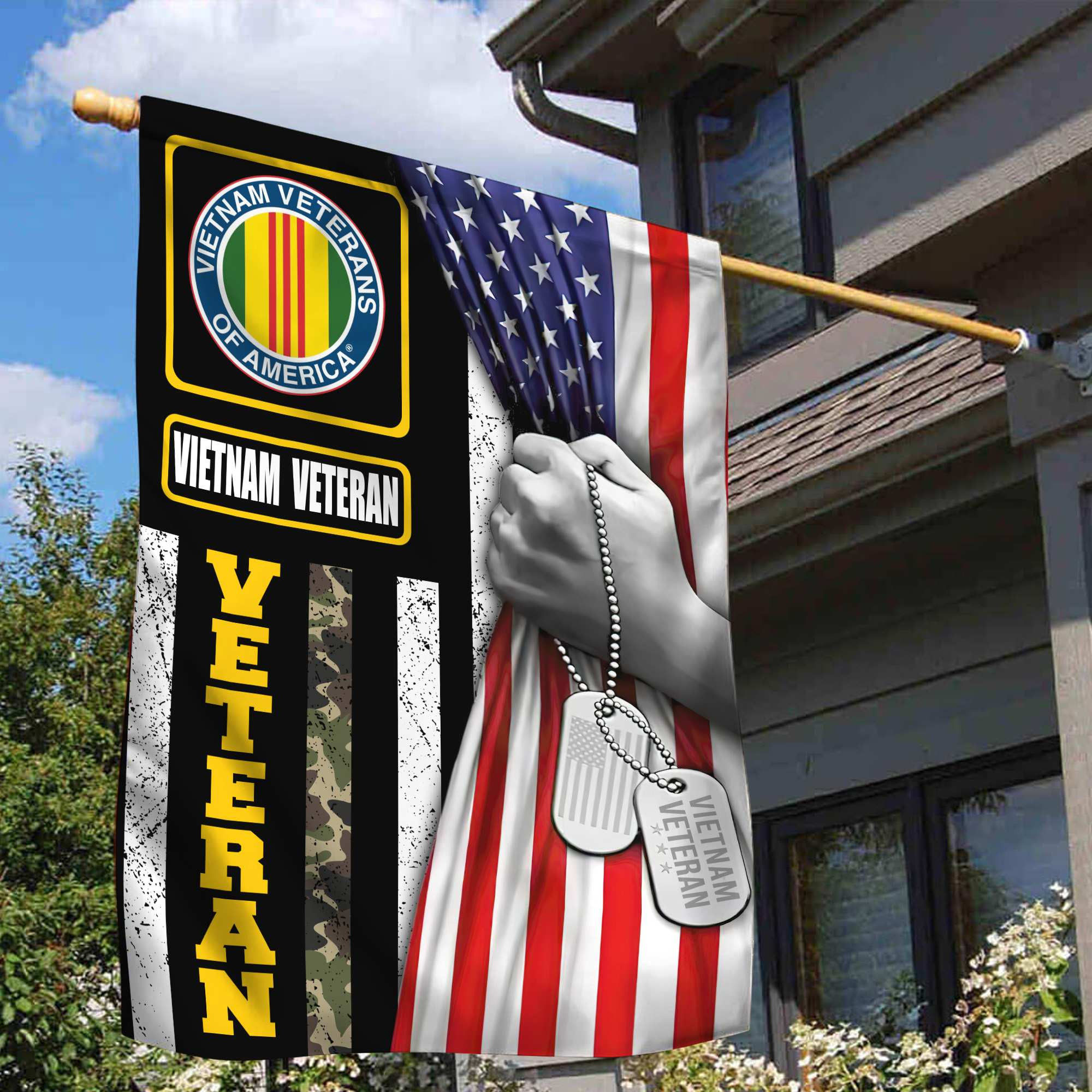Vietnam Veteran Garden Flag – House Flag VPVC100306 Vietnam Veteran Garden Flag – House Flag VPVC100306