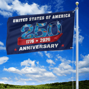 Premium America 250th Anniversary Grommet Flag VPVC120173, America 250th Flag, America 250th Birthday, Best Gifts On Independence Day, Veterans Day. 1 1775997867290.png