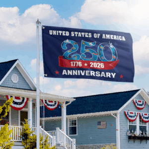 Premium America 250th Anniversary Grommet Flag VPVC120173, America 250th Flag, America 250th Birthday, Best Gifts On Independence Day, Veterans Day. 3 1775997867317.png