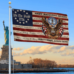 Premium Custom ARNG Grommet Flag VPVC120147, Gifts For Army National Guard Veteran, Best Gifts On Independence Day, Veterans Day.