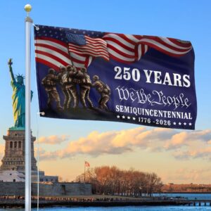 Premium 250th Anniversary US Grommet Flag VPVC120007, Gifts For US Veteran, Best Gifts On Father’s Day, Veterans Day.