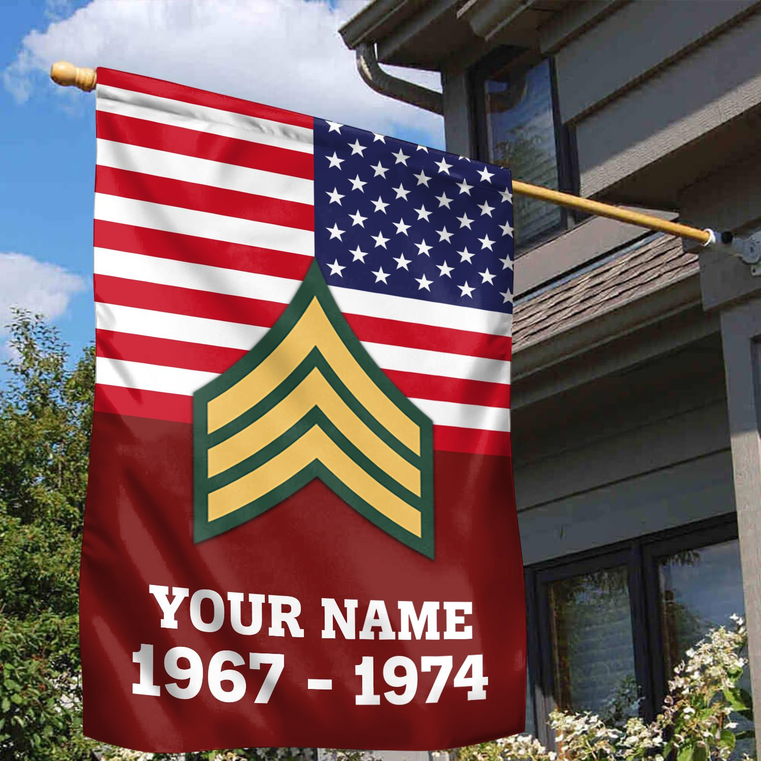 Premium US Veteran Flag VPVC111907, Custom Name, Rank, Year, Gift For US Veteran, American Flag, Patriotic Flag, Garden Flag, House Flag, Gifts On Father’s Day, Independence Day, Veterans Day. Premium US Veteran Flag VPVC111907, Custom Name, Rank, Year, Gift For US Veteran, American Flag, Patriotic Flag, Garden Flag, House Flag, Gifts On Father’s Day, Independence Day, Veterans Day.