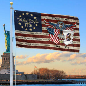 Premium Custom US Veteran Grommet Flag VPVC105207, Gift For US Veteran, Best Gifts On Father’s Day, Memorial Day, Independence Day, Veterans Day.
