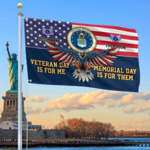 USAF Custom Grommet Flag VPVC106804, Gifts For Air Force Veteran, Best Gifts On Father’s Day, Armed Forces Day, Independence Day, Veterans Day.